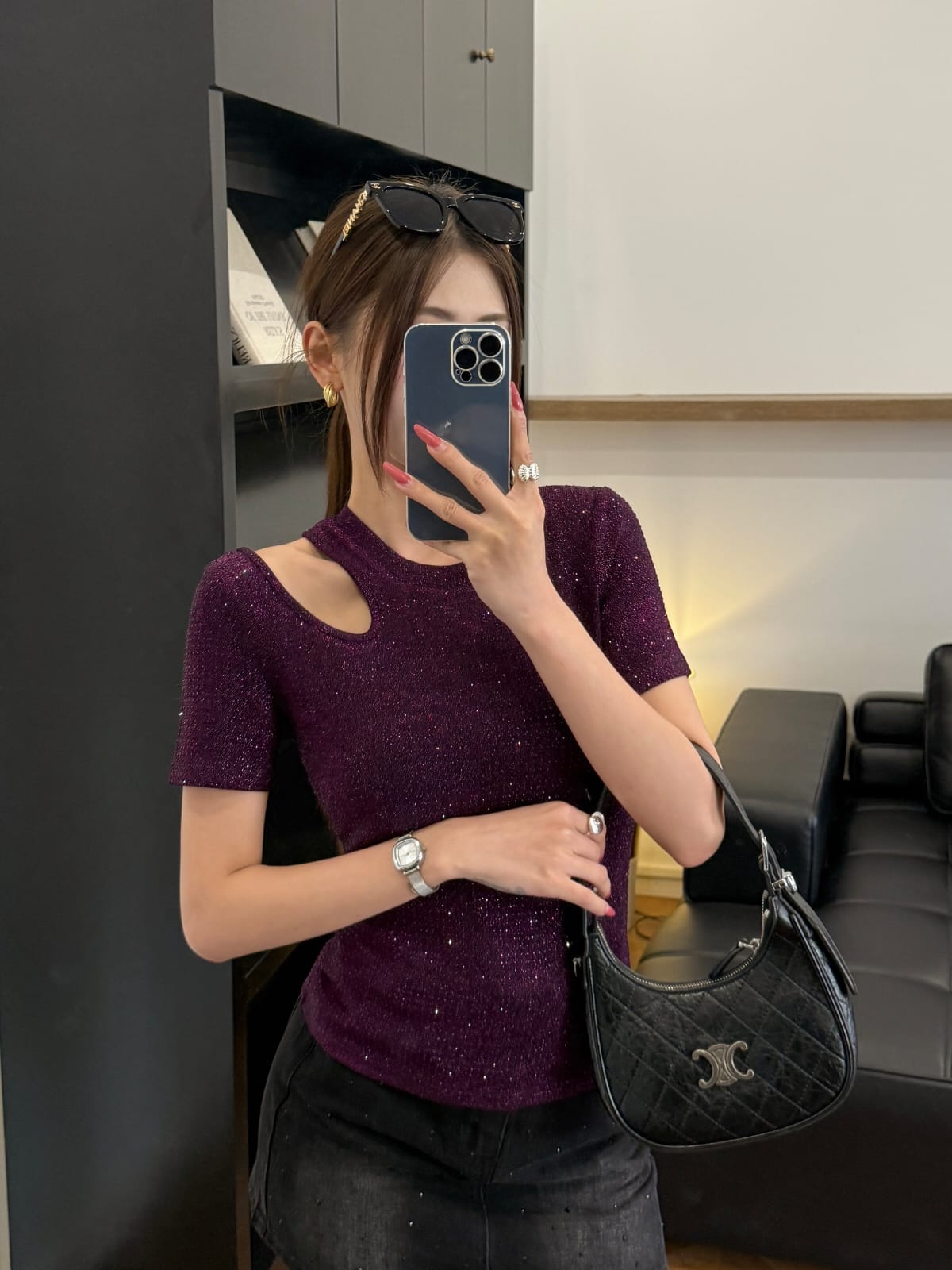 SHIMMERY PARTY TOP 1004