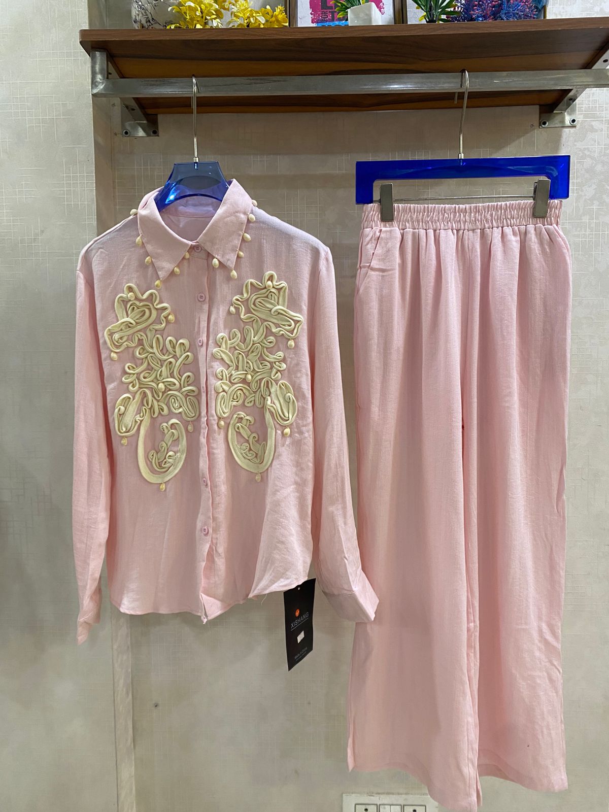 LUXURY SHELLS 3D EMBROIDERED COORD SET 1004