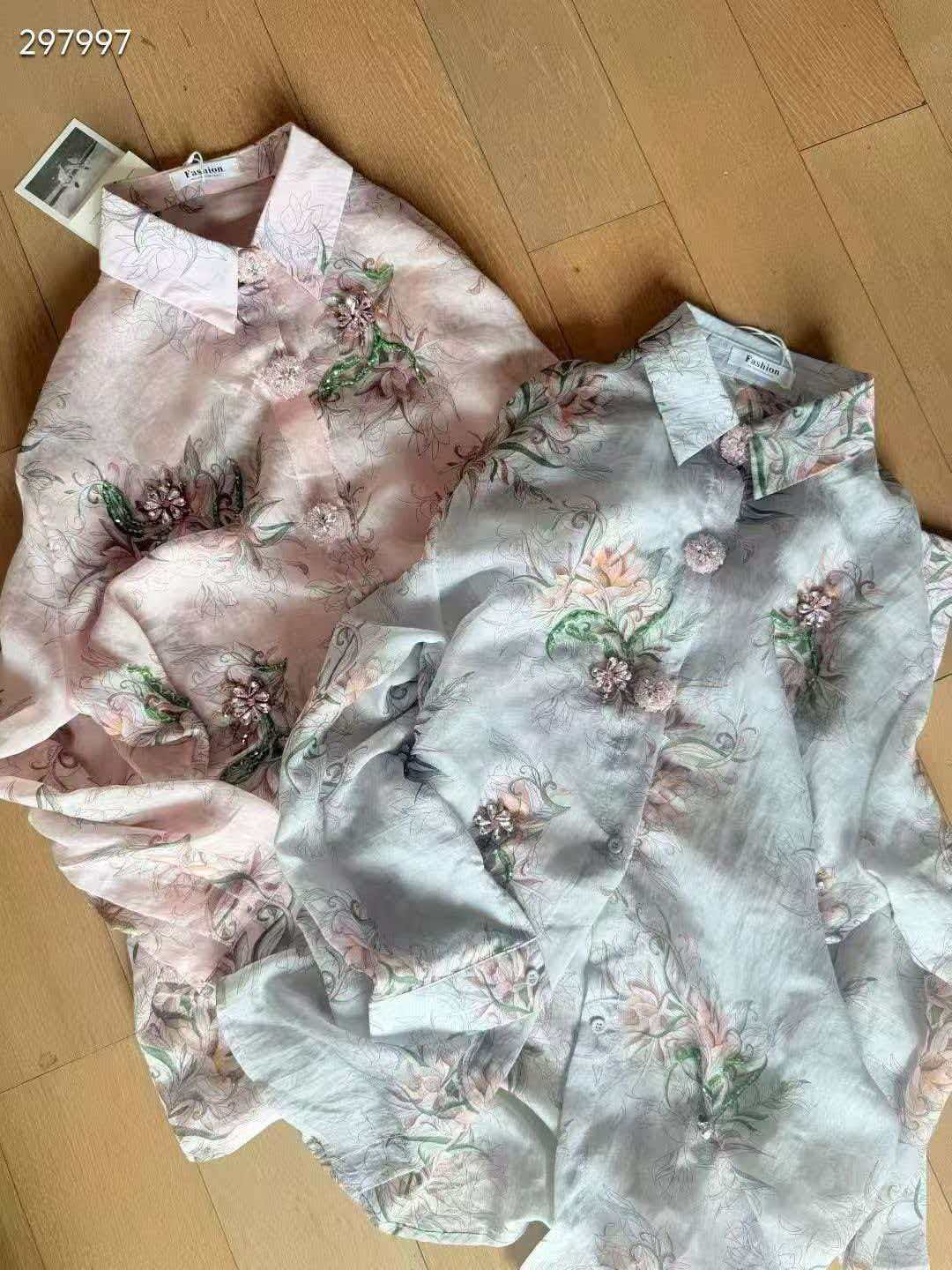 FLORAL EMBROIDERED SHIRT 1004