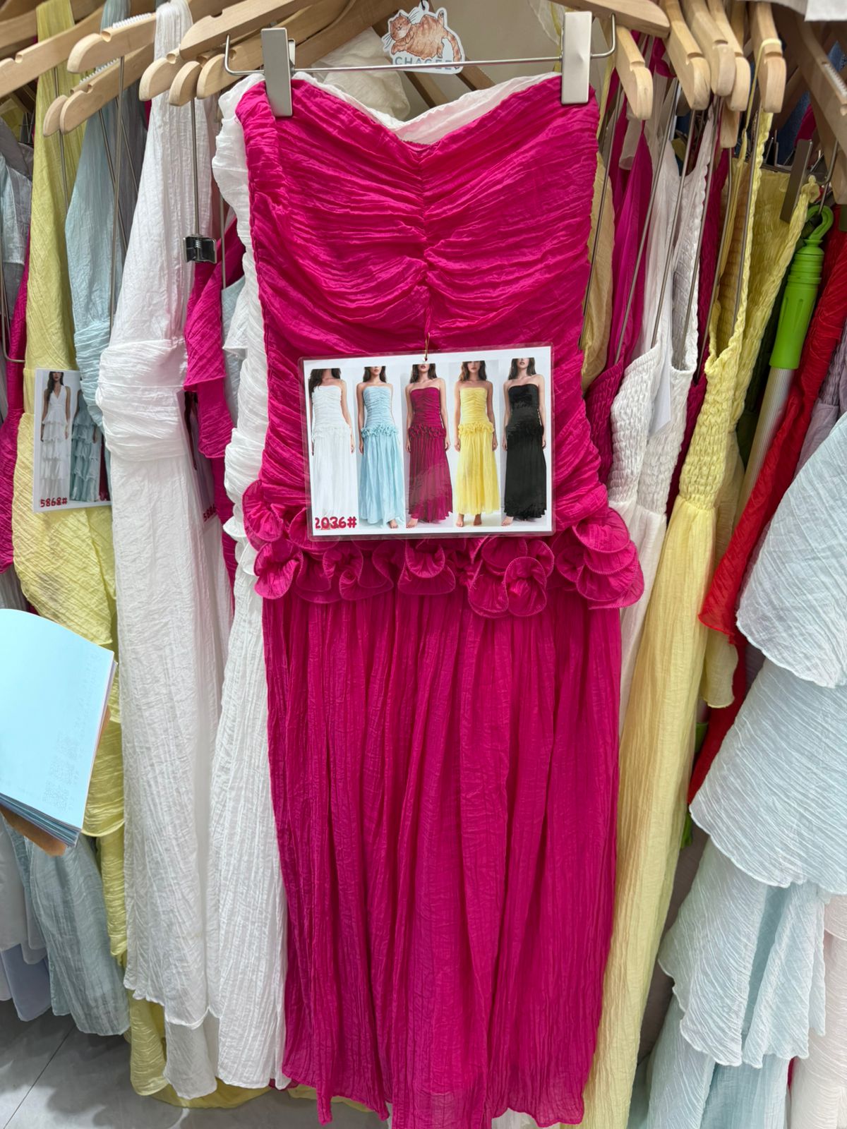 RUCHED RUFFLE DRESS 1004