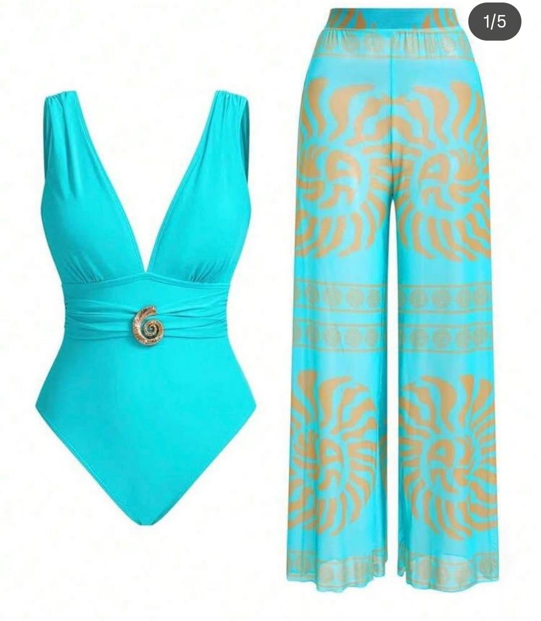 V-NECK BODYSUIT 2PC 1404