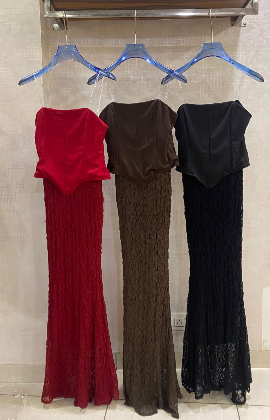 CORSET STYLE LONG DRESS 1604