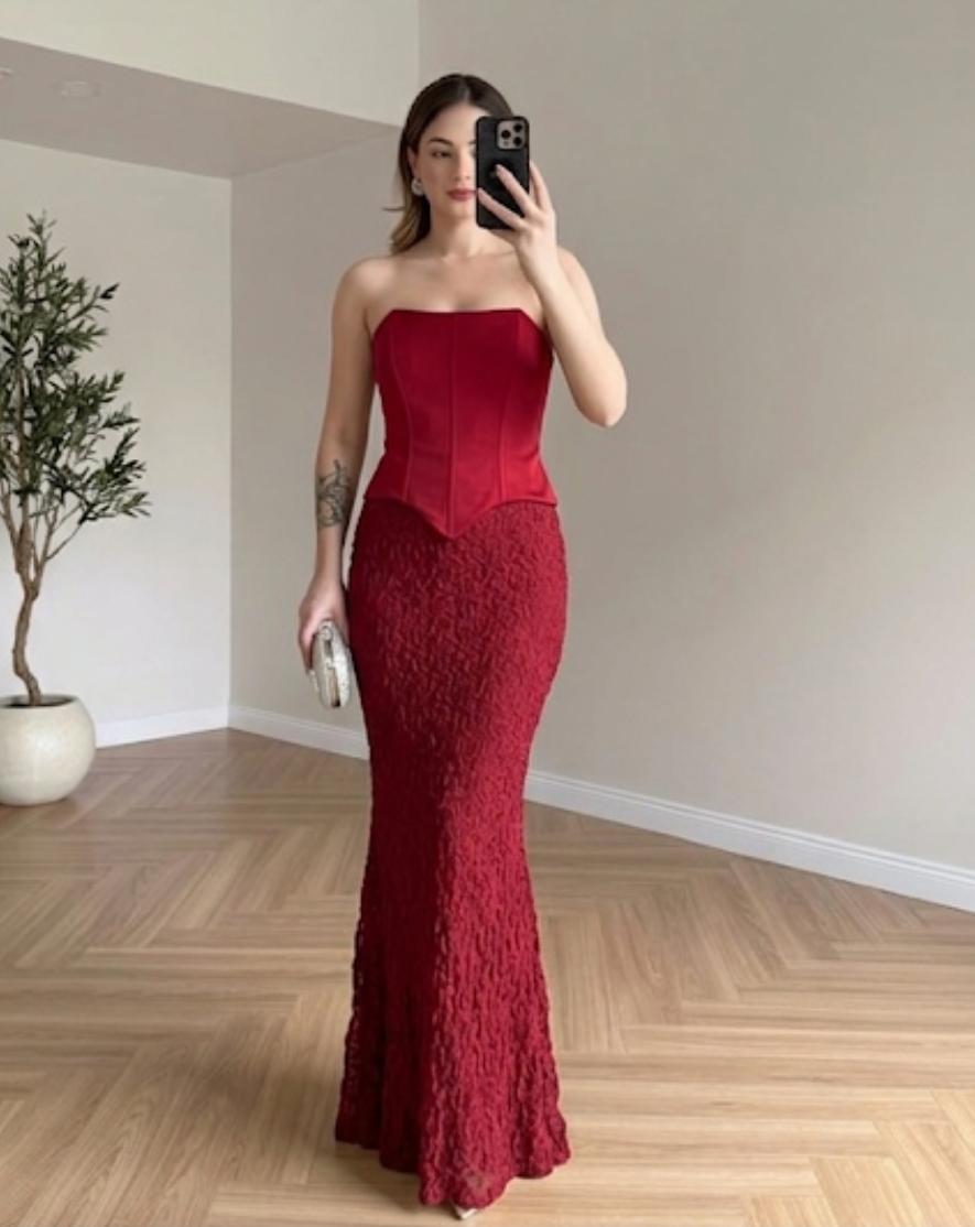 CORSET STYLE LONG DRESS 1604