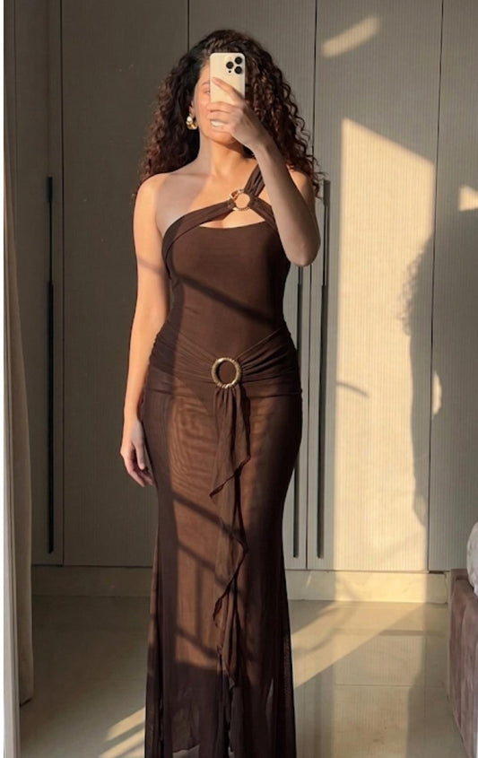 RUFFLE MESH SKIRT SWIMSUIT 1804