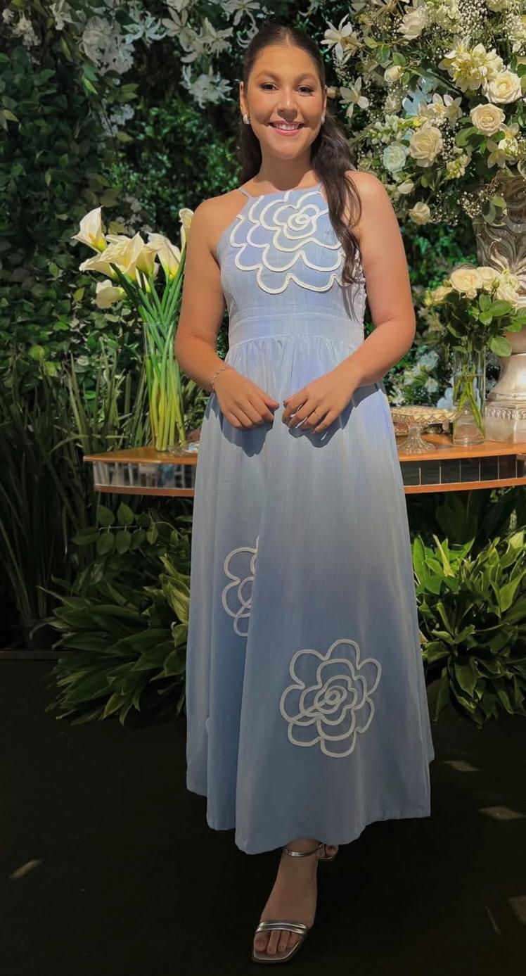 FLORAL EMBROIDERED MAXI DRESS 2004