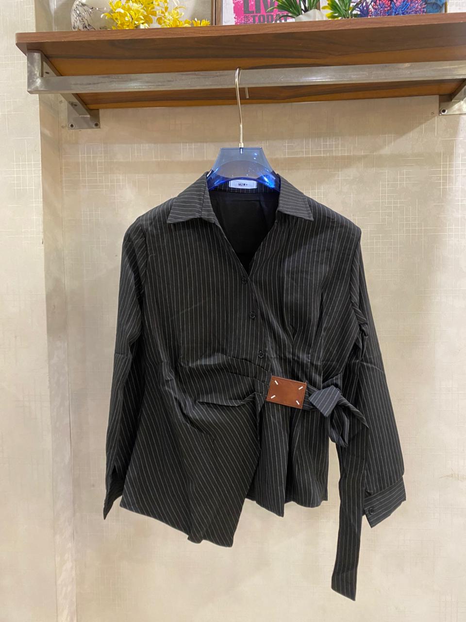 DRAPE STRIPED SHIRT 1505