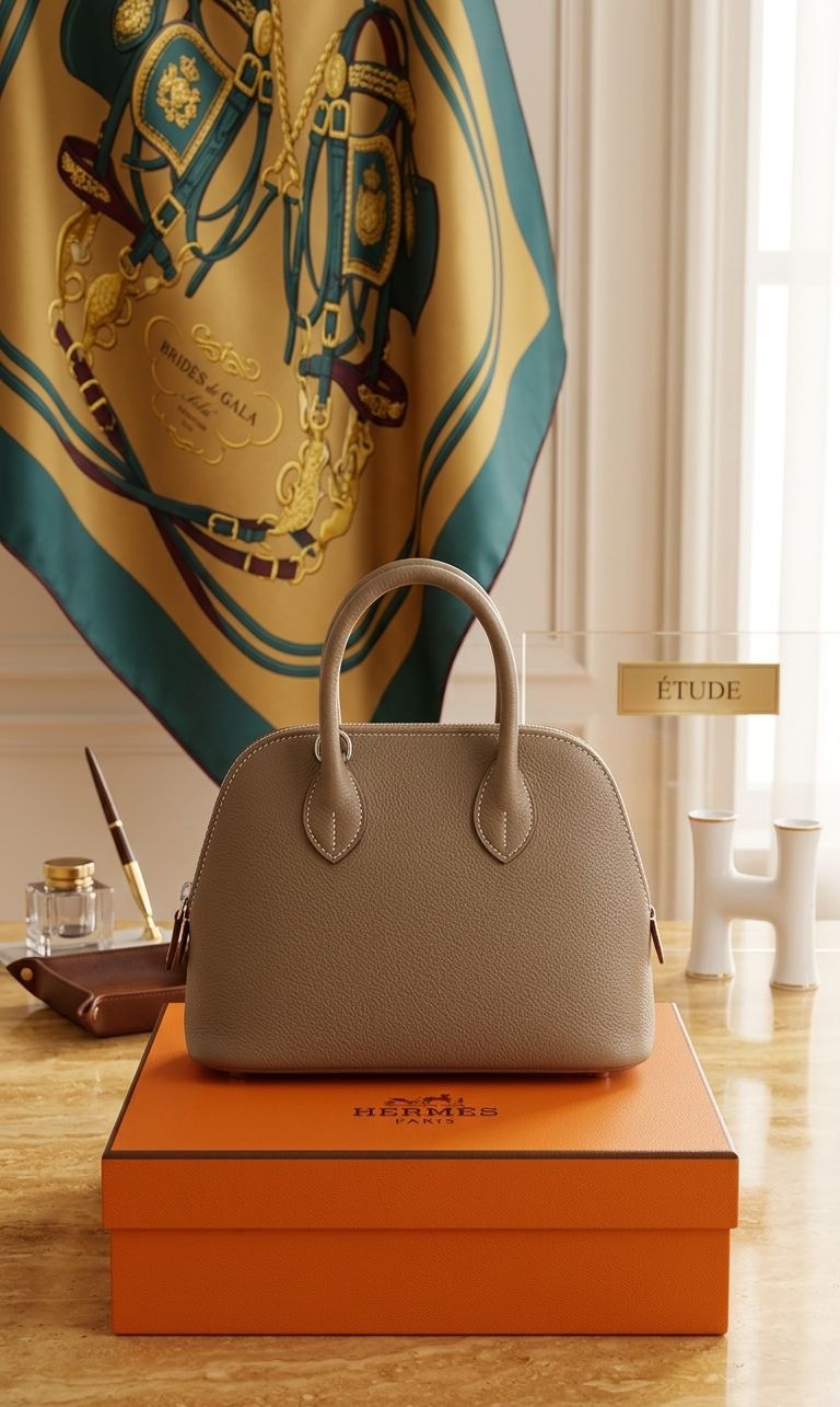 Hermés Bolide 1923 High Quality Leather Bag