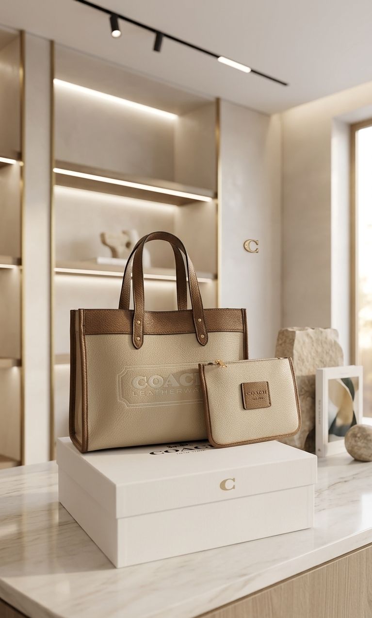 Coach Field 30cms High Quality Leather Bag