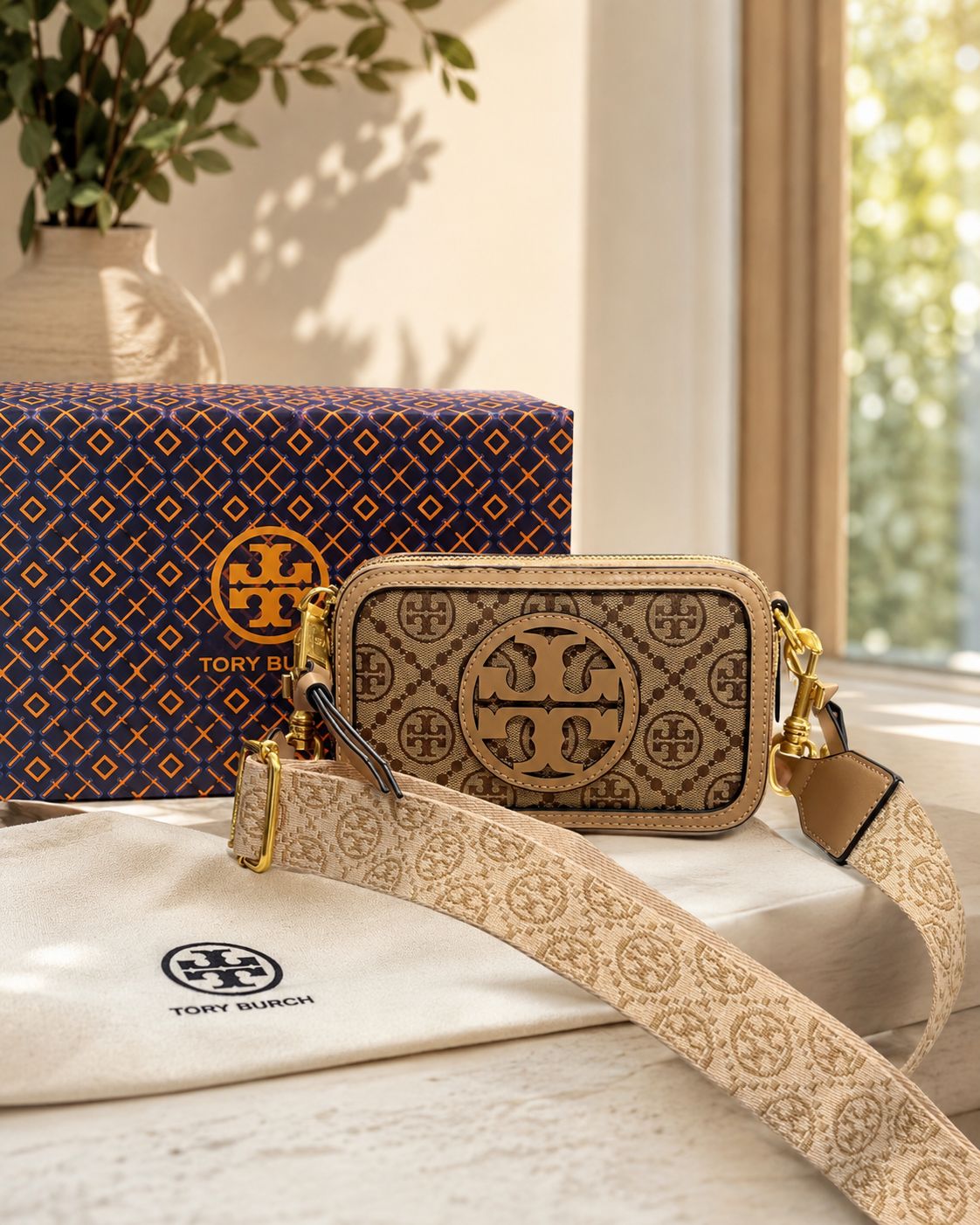 Tory Burch T monogram Miller High Quality Crossbody Bag