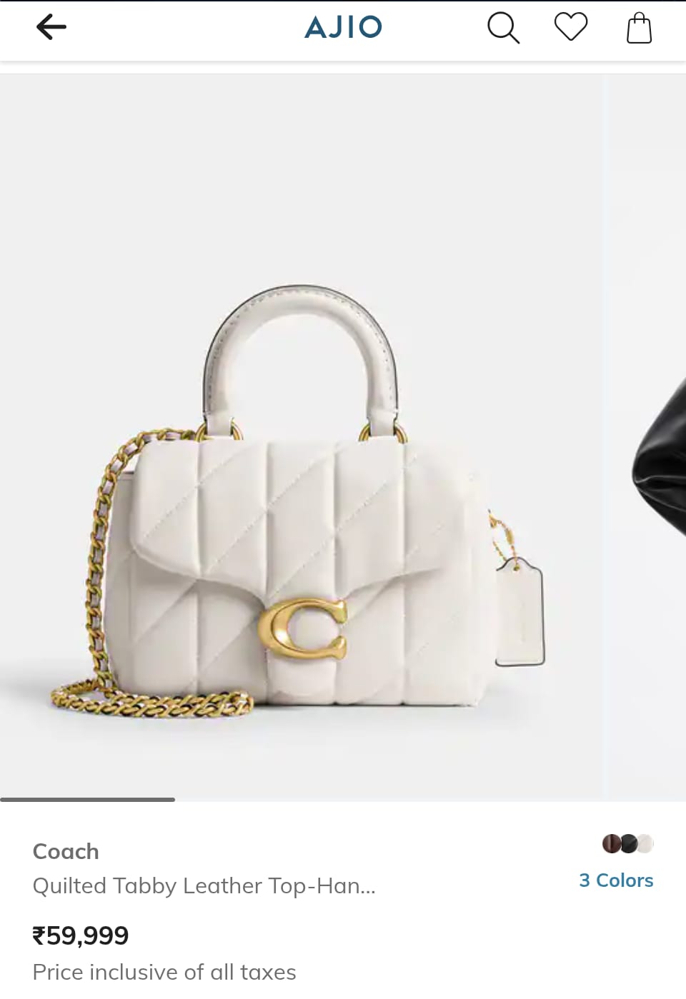 C0H TABBY TOP HANDLE BAG