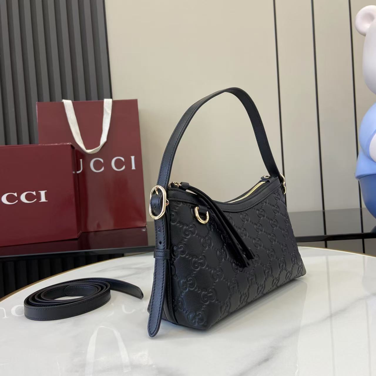 GG Emblem Small Shoulder Bag