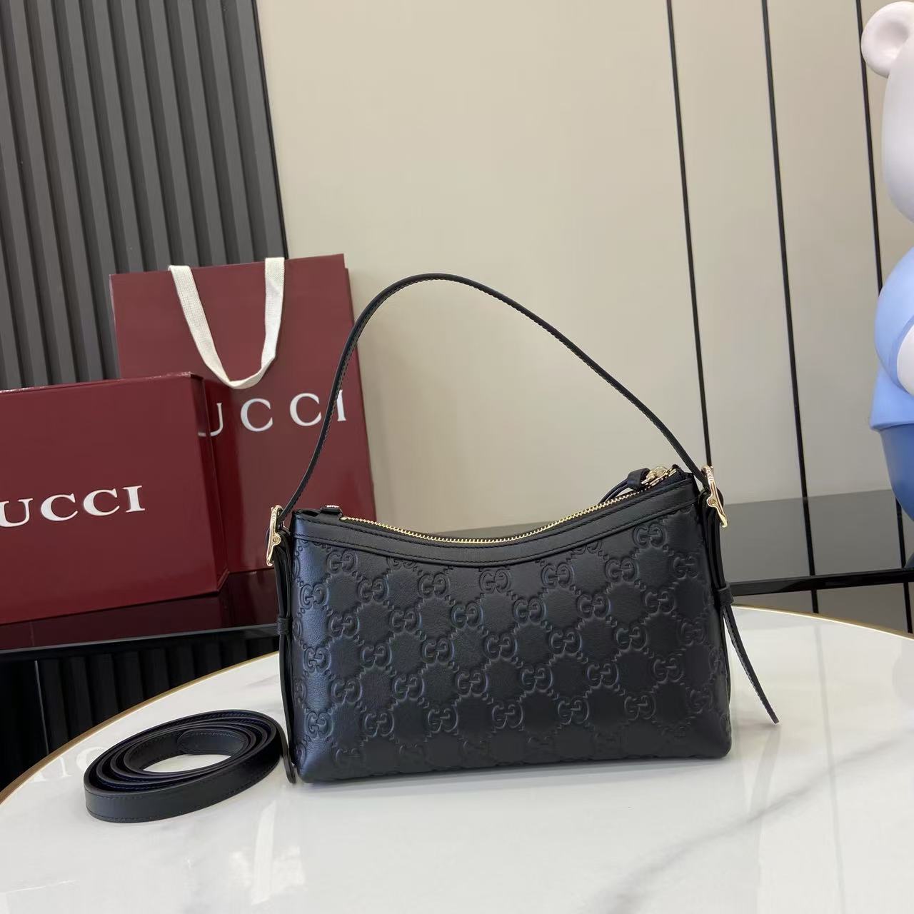 GG Emblem Small Shoulder Bag