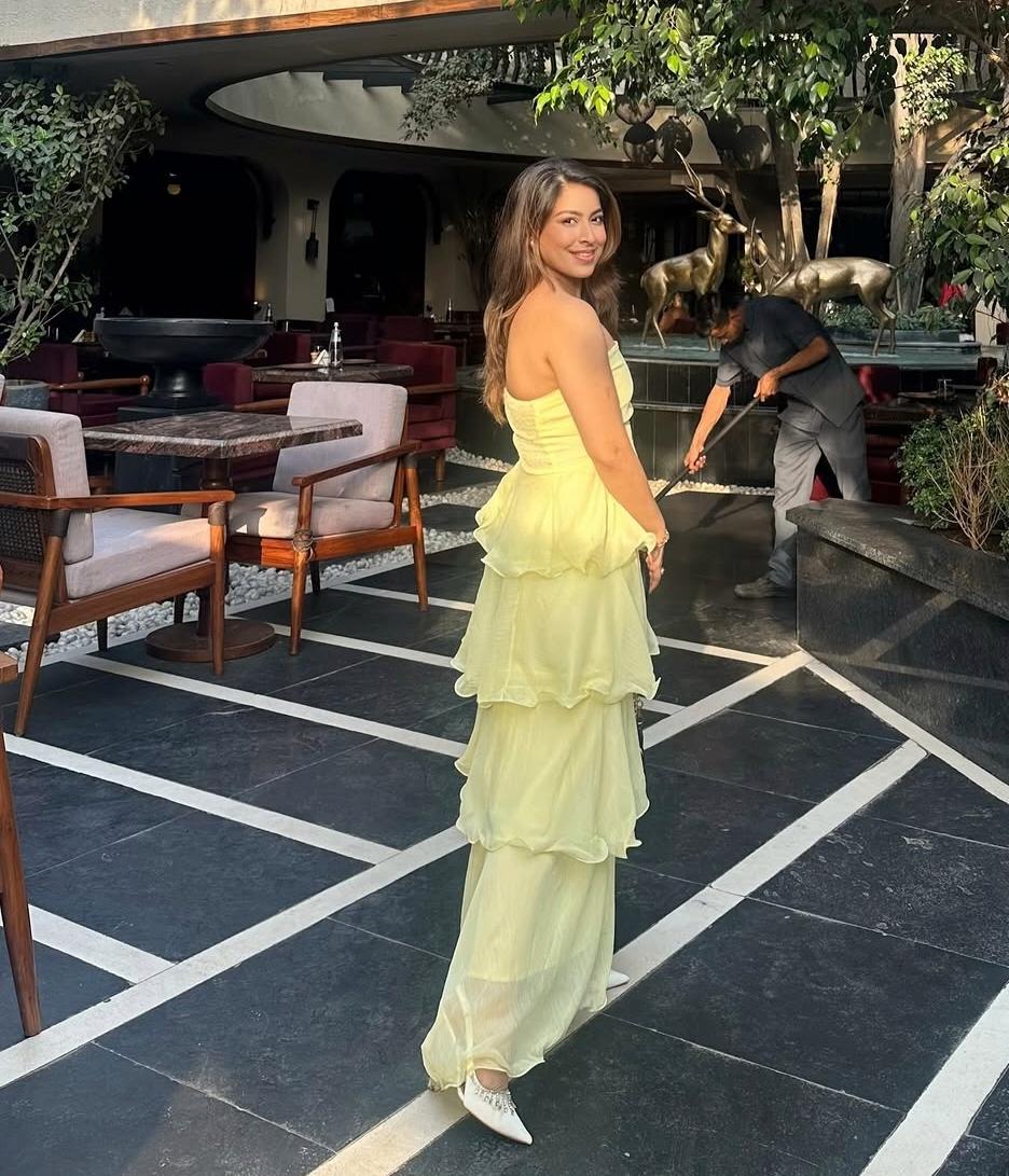 RUFFLED LAYERED MAXI DRESS 1106