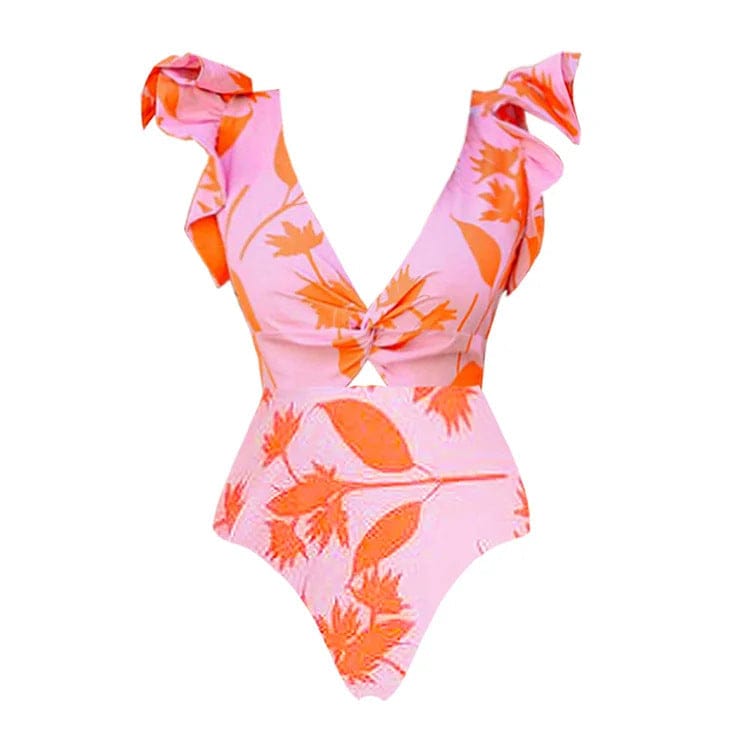FLORAL SWIM SET WITH SKIRT 1106