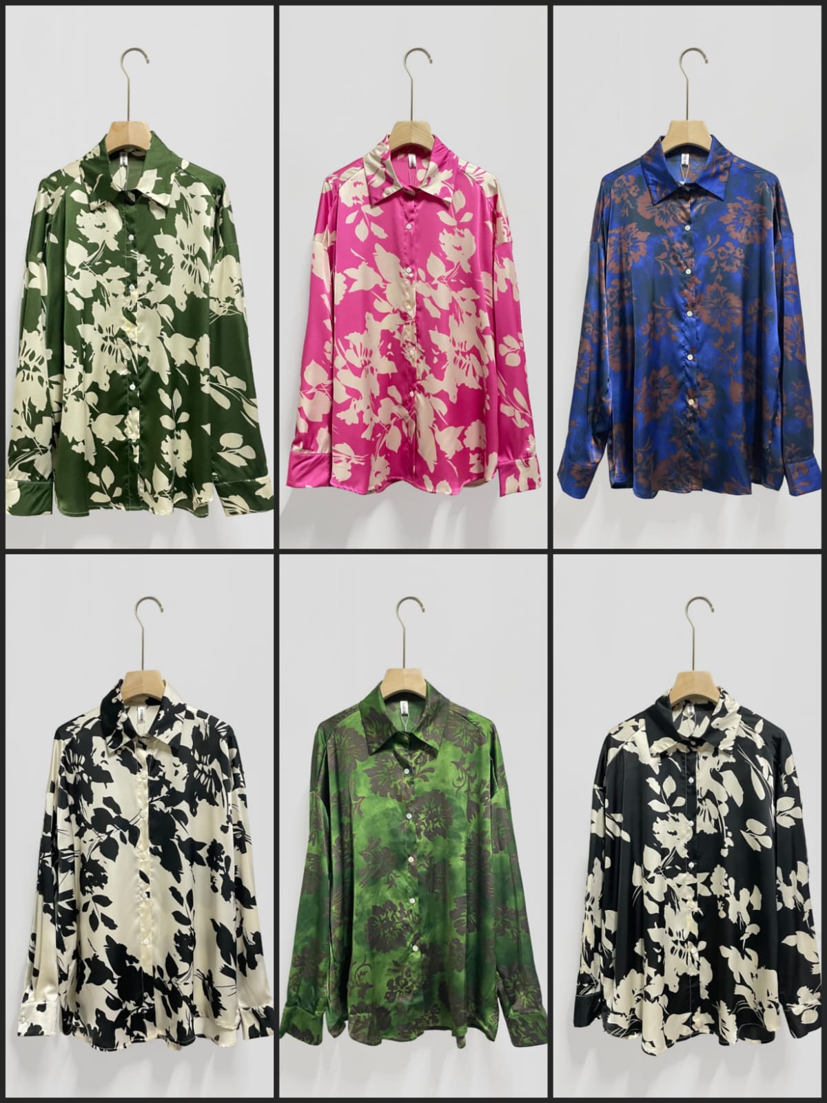 SILK SATIN SHIRT 1106