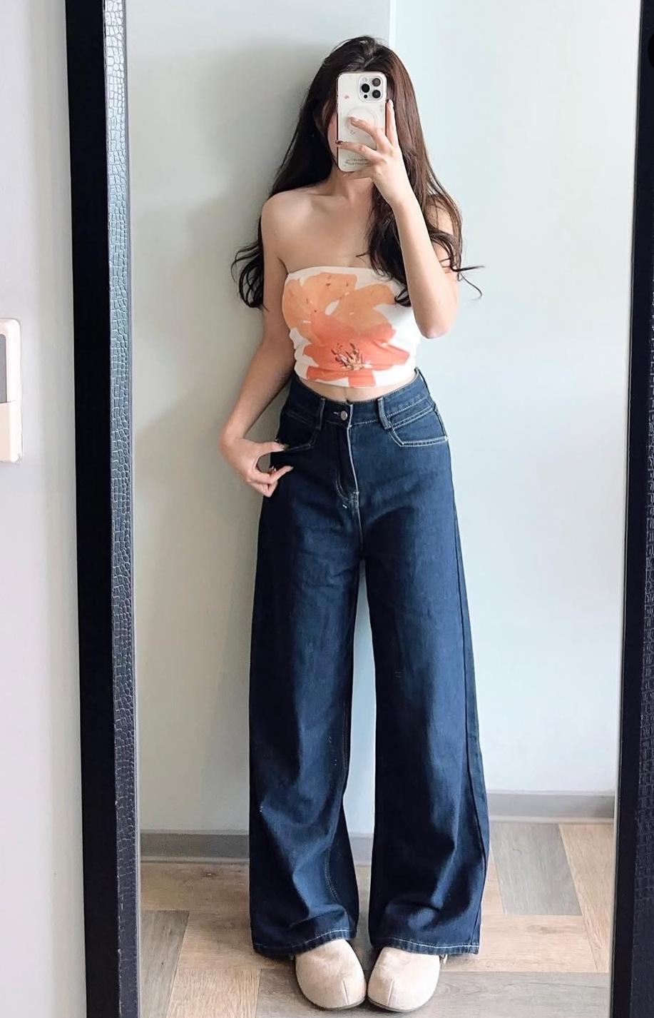 FLORAL PADDED TUBE TOP FOR WOMEN 1106