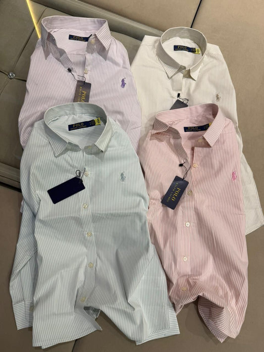 Relaxed Fit Striped Cotton Shirt