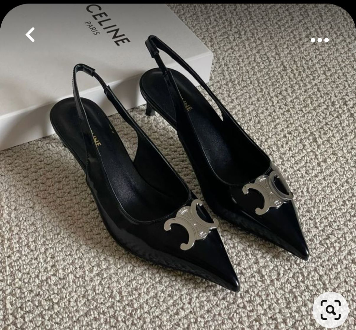 Celine Alma Triomphe Slingbacks