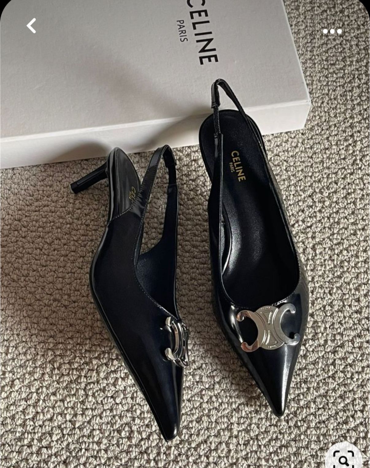 Celine Alma Triomphe Slingbacks