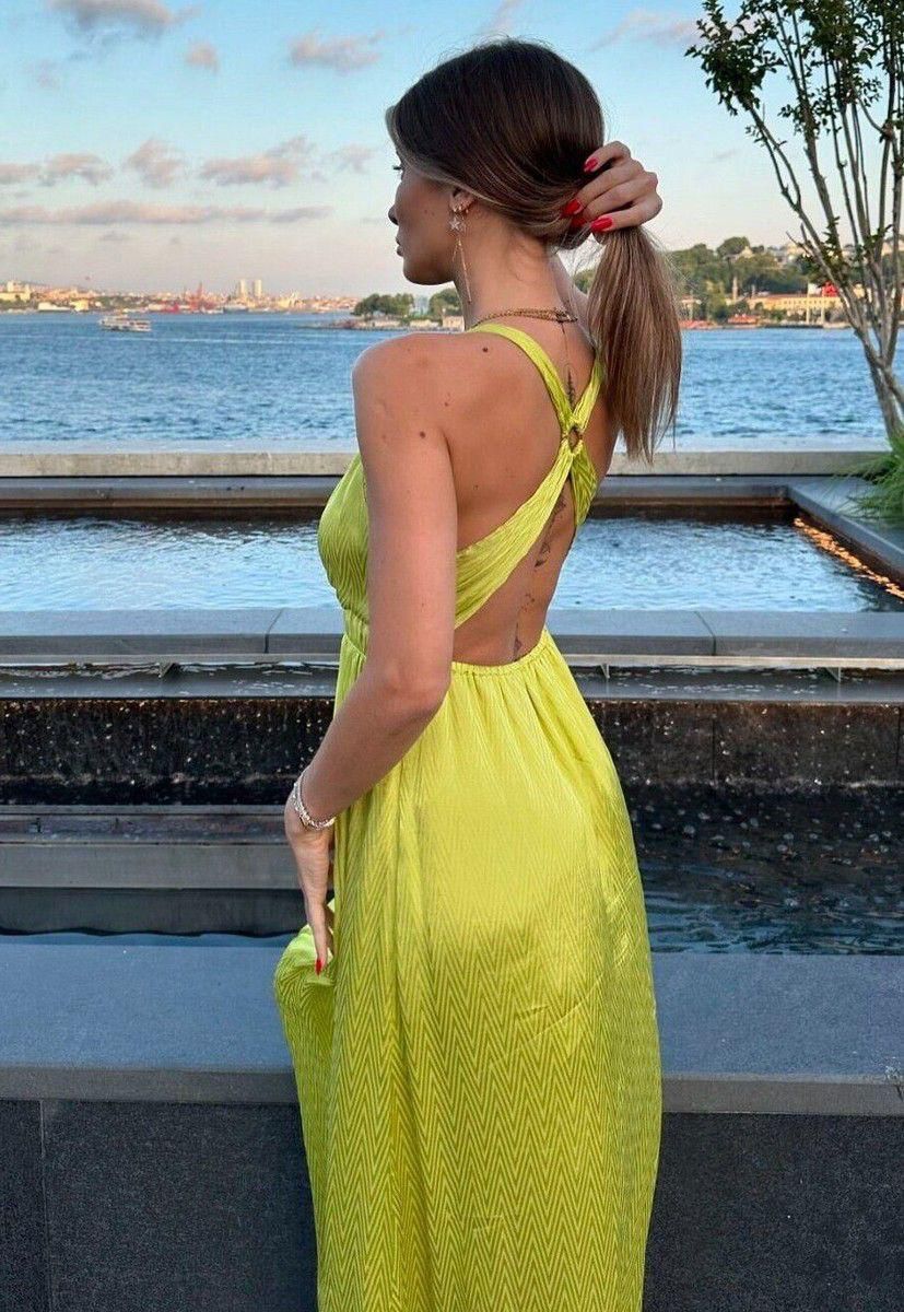 WOMEN'S HALTER NECK MAXI DRESS 2006