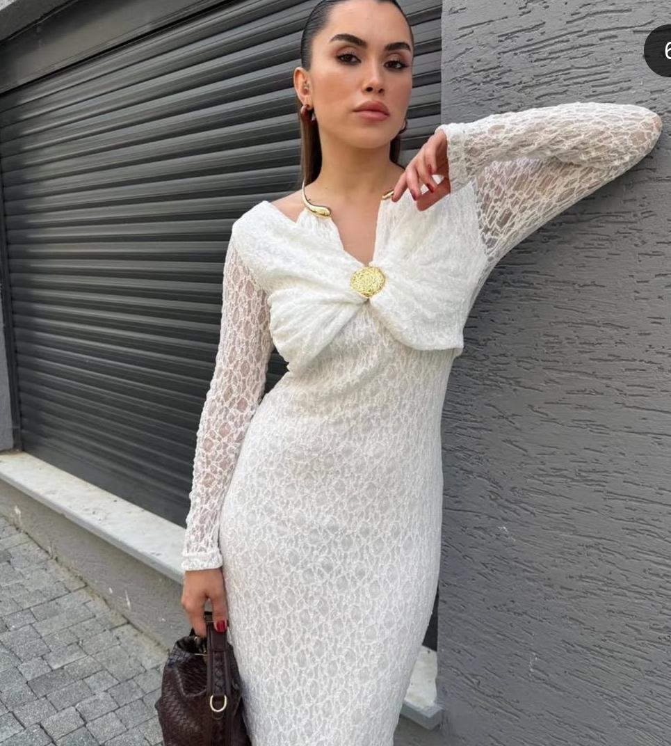 WOMEN’S LACE CHOKER STYLE DRESS 1906