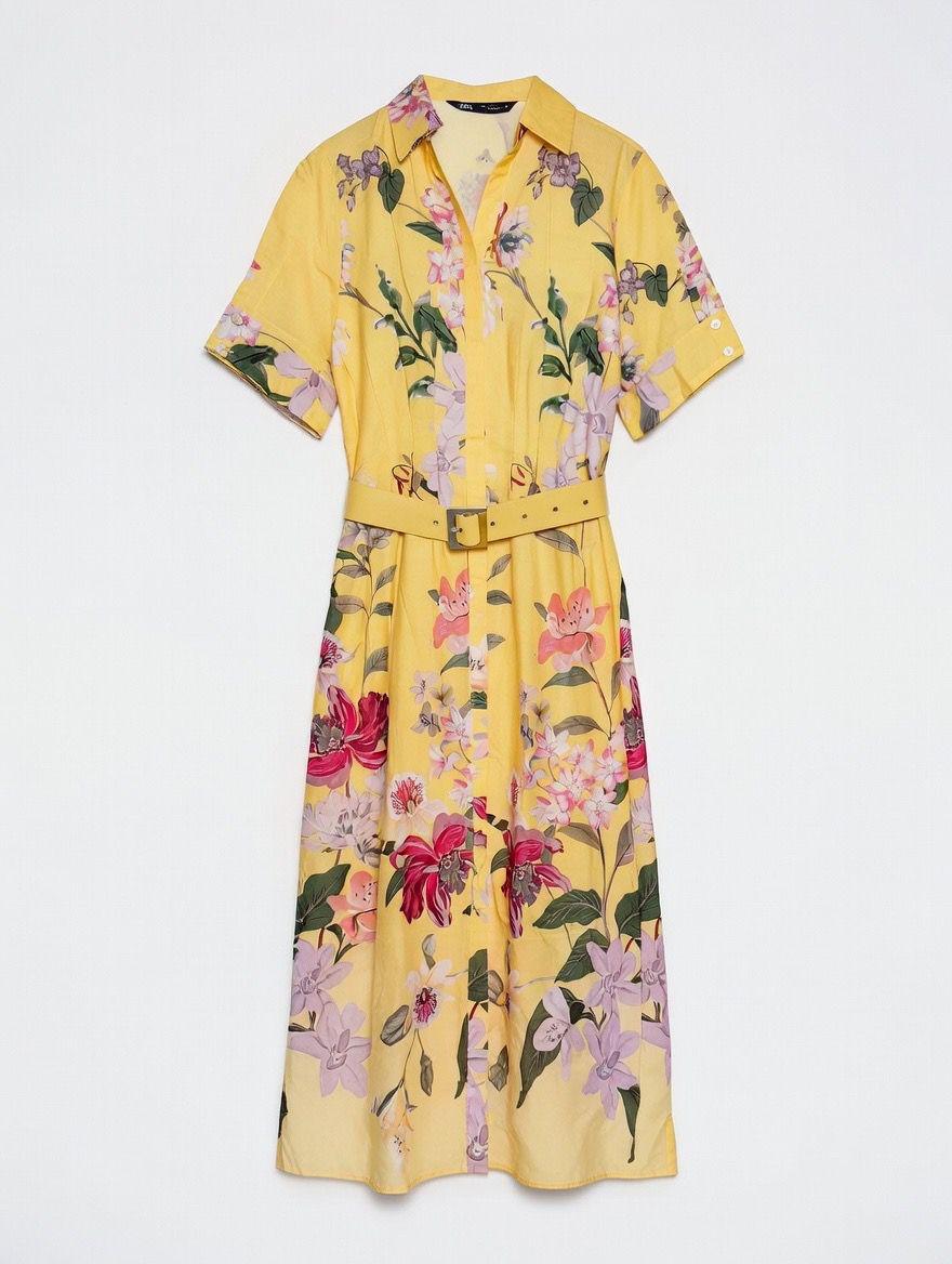 SUMMER COOL YELLOW MULTICOLOR DRESS 2006