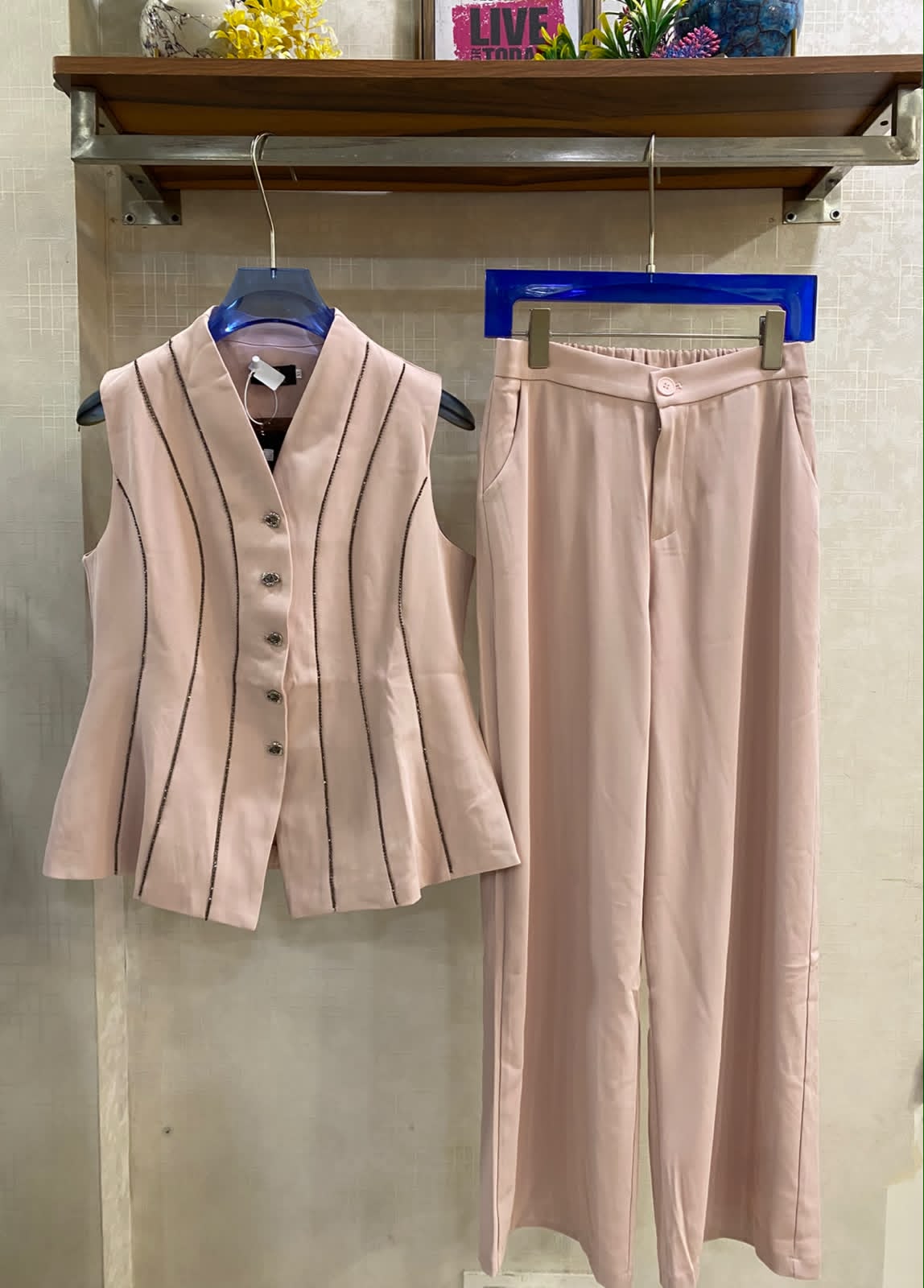 SLEEVELESS WAISTCOAT SET 2506