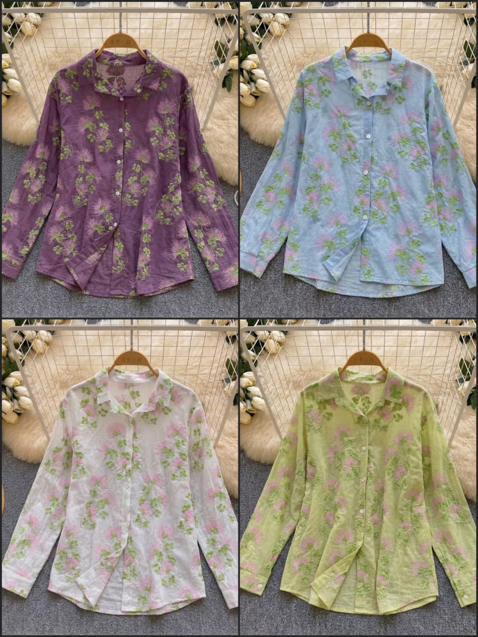 LUXURY EMBROIDERY SHIRT 2506