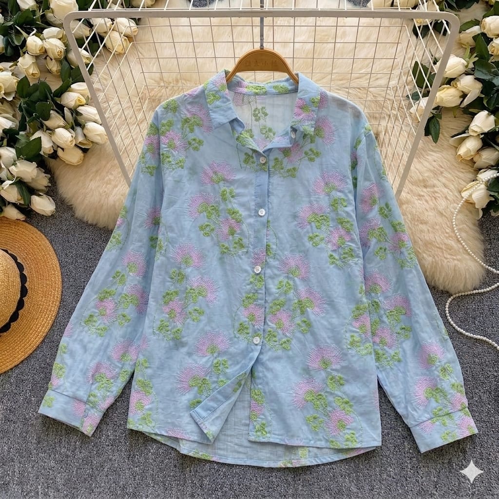LUXURY EMBROIDERY SHIRT 2506