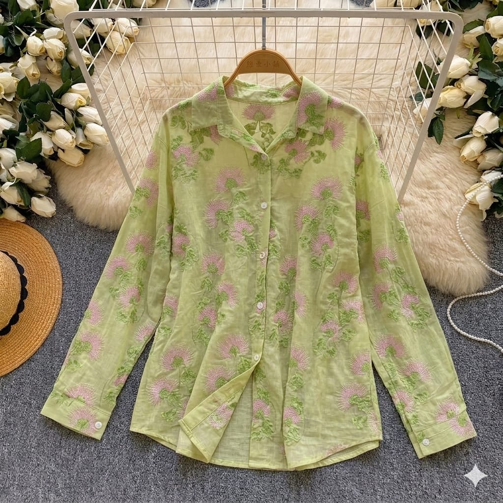LUXURY EMBROIDERY SHIRT 2506