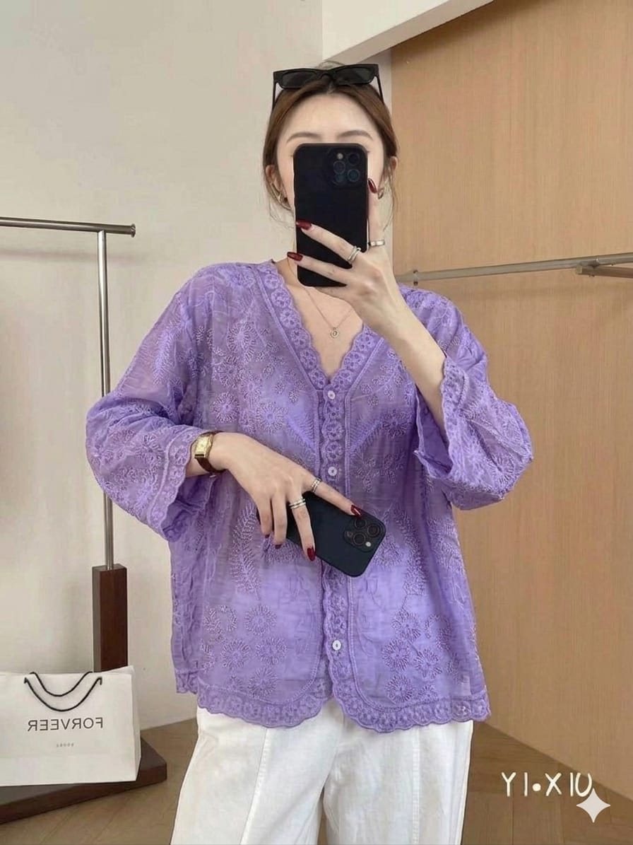 GRACY LUXURY EMBROIDERY SHIRT 2506