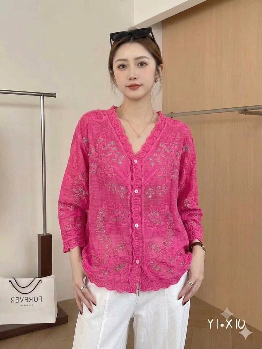 GRACY LUXURY EMBROIDERY SHIRT 2506