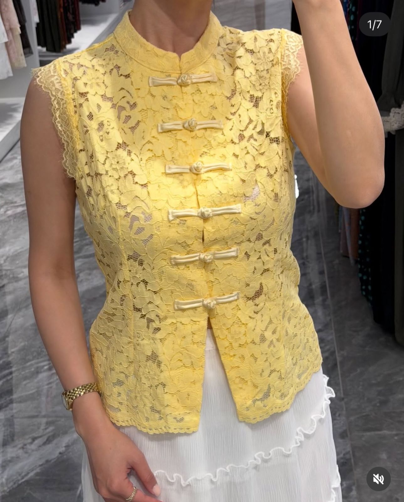 NEW LACE DETAILED TOP 2506