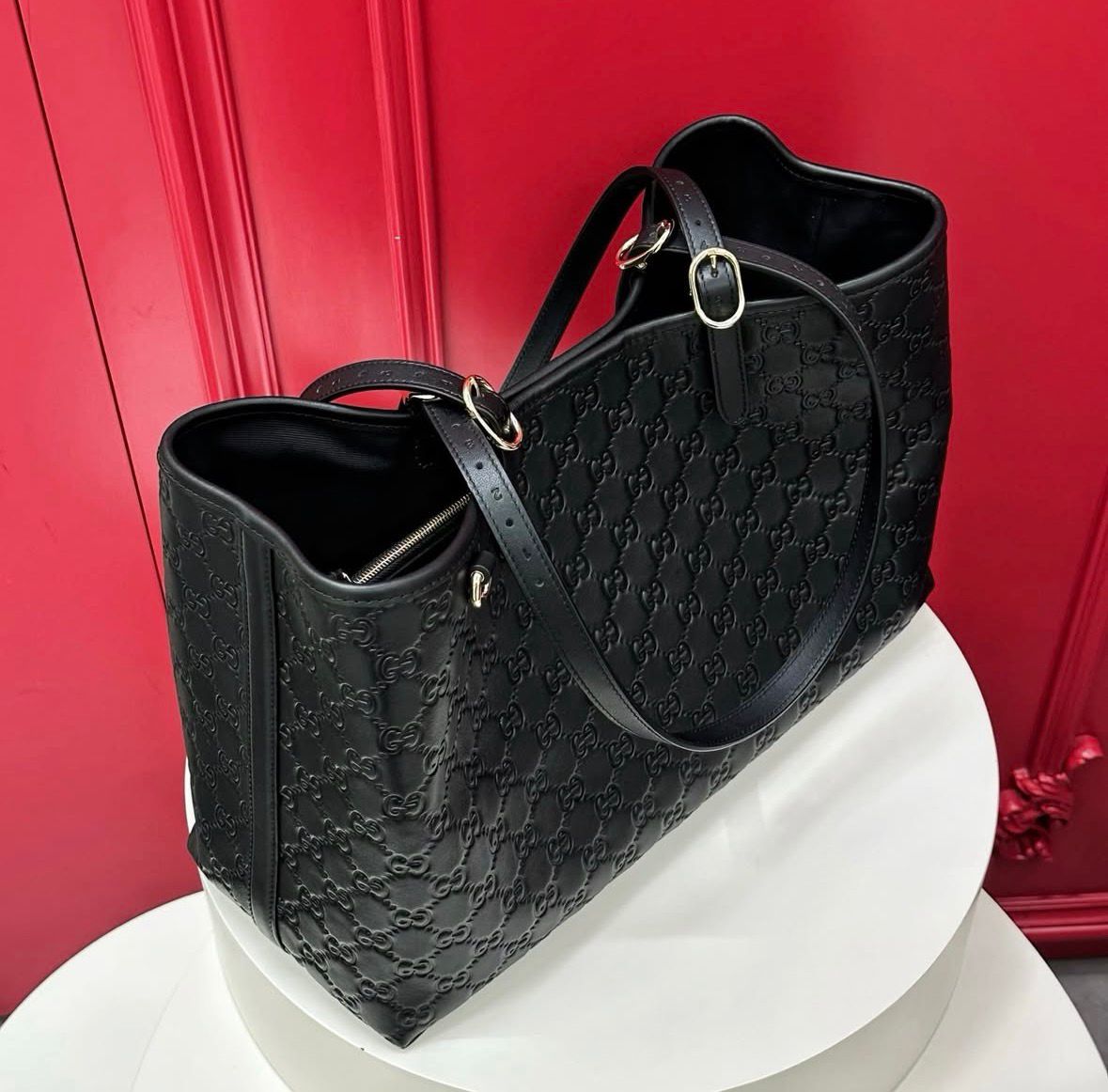 Gucci GG Emblem Large Tote Bag
