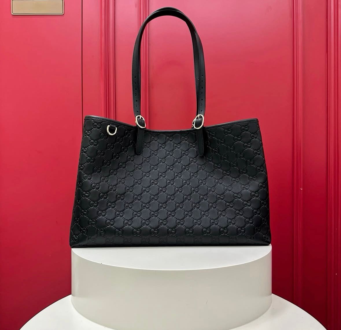 Gucci GG Emblem Large Tote Bag