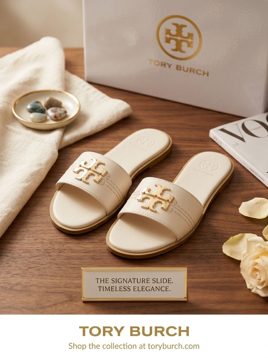 TORY BURCH EVERLY FLAT SANDALS