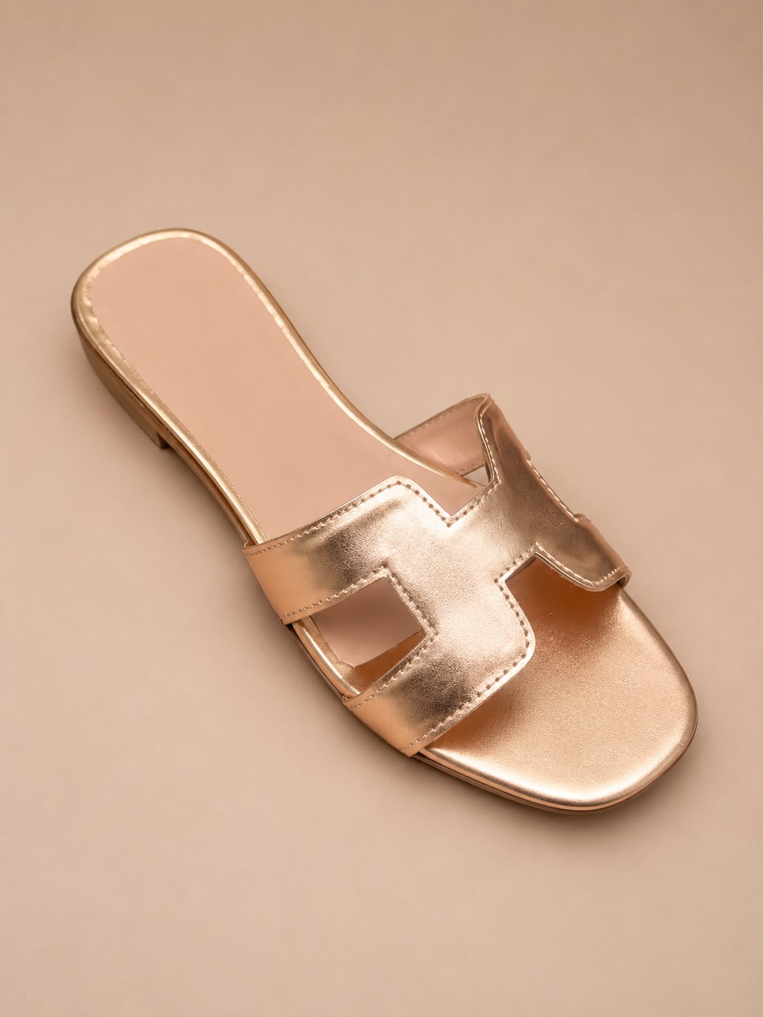 Hermes Women's Designer-Inspired H-Strap Flats