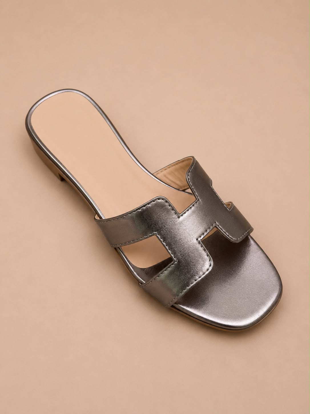 Hermes Women's Designer-Inspired H-Strap Flats
