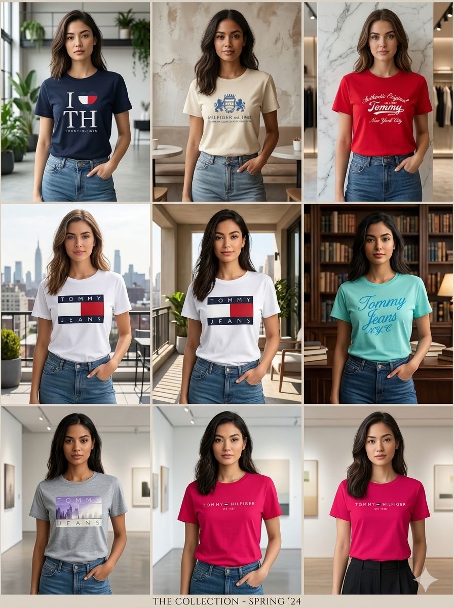 TOMMY LADIES LYCRA TEES