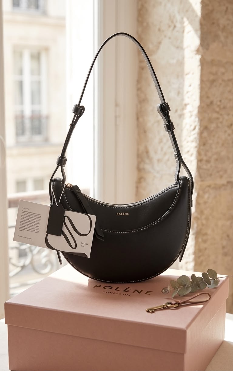Polène Numero Dix Smooth Leather Bag