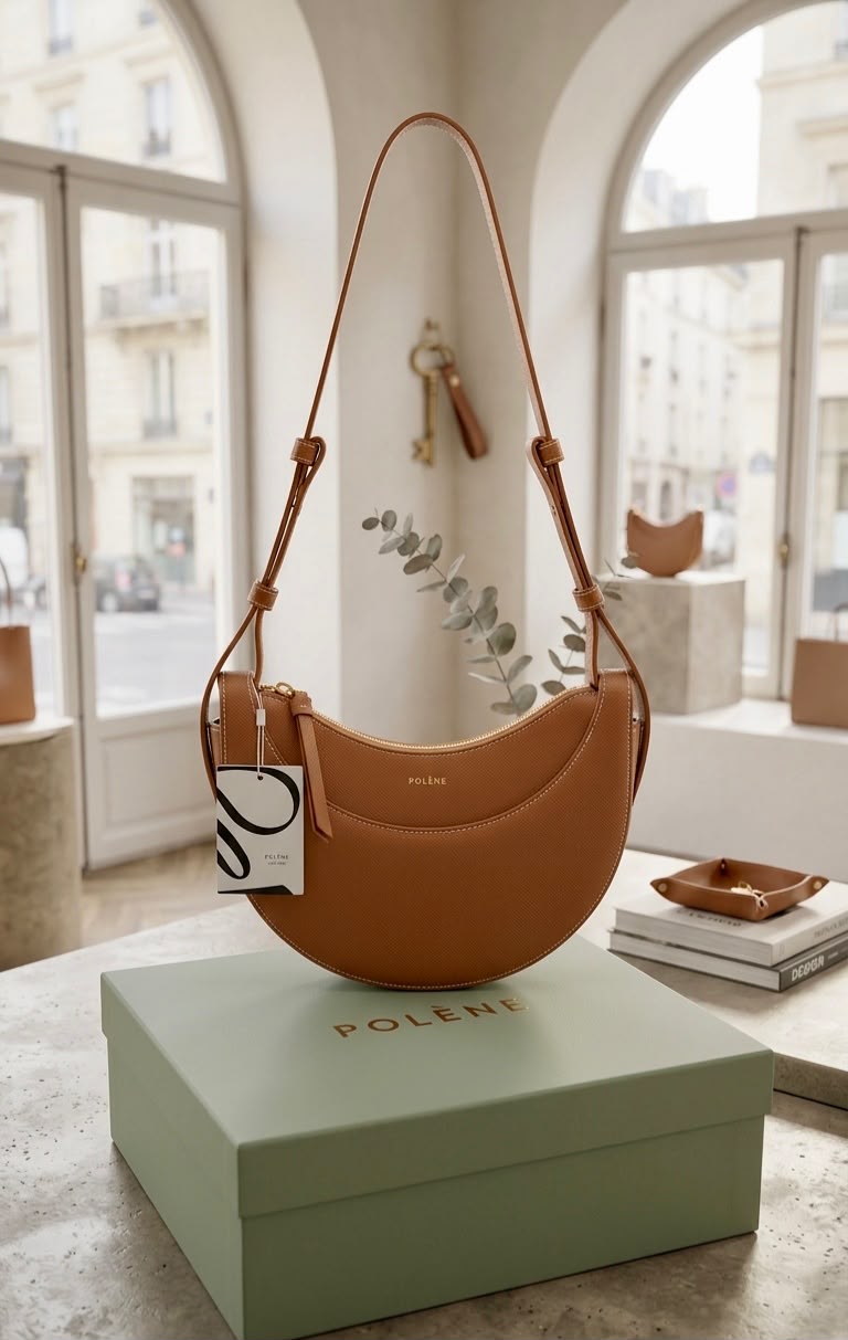 Polène Numero Dix Smooth Leather Bag