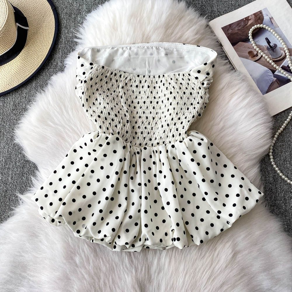 GRACE LUXURY POLKA TOP 1007 🩷