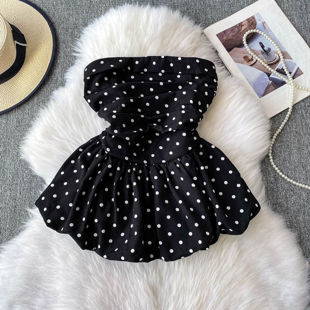 GRACE LUXURY POLKA TOP 1007 🩷