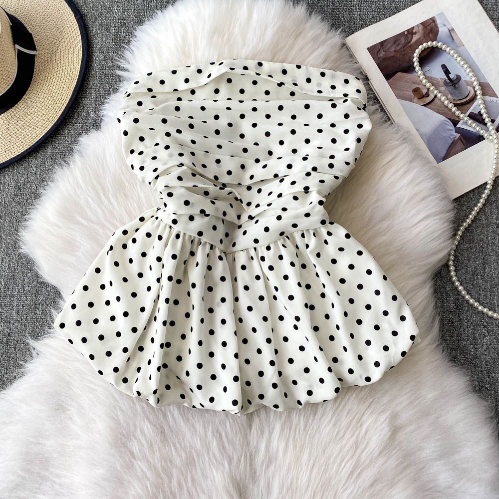 GRACE LUXURY POLKA TOP 1007 🩷