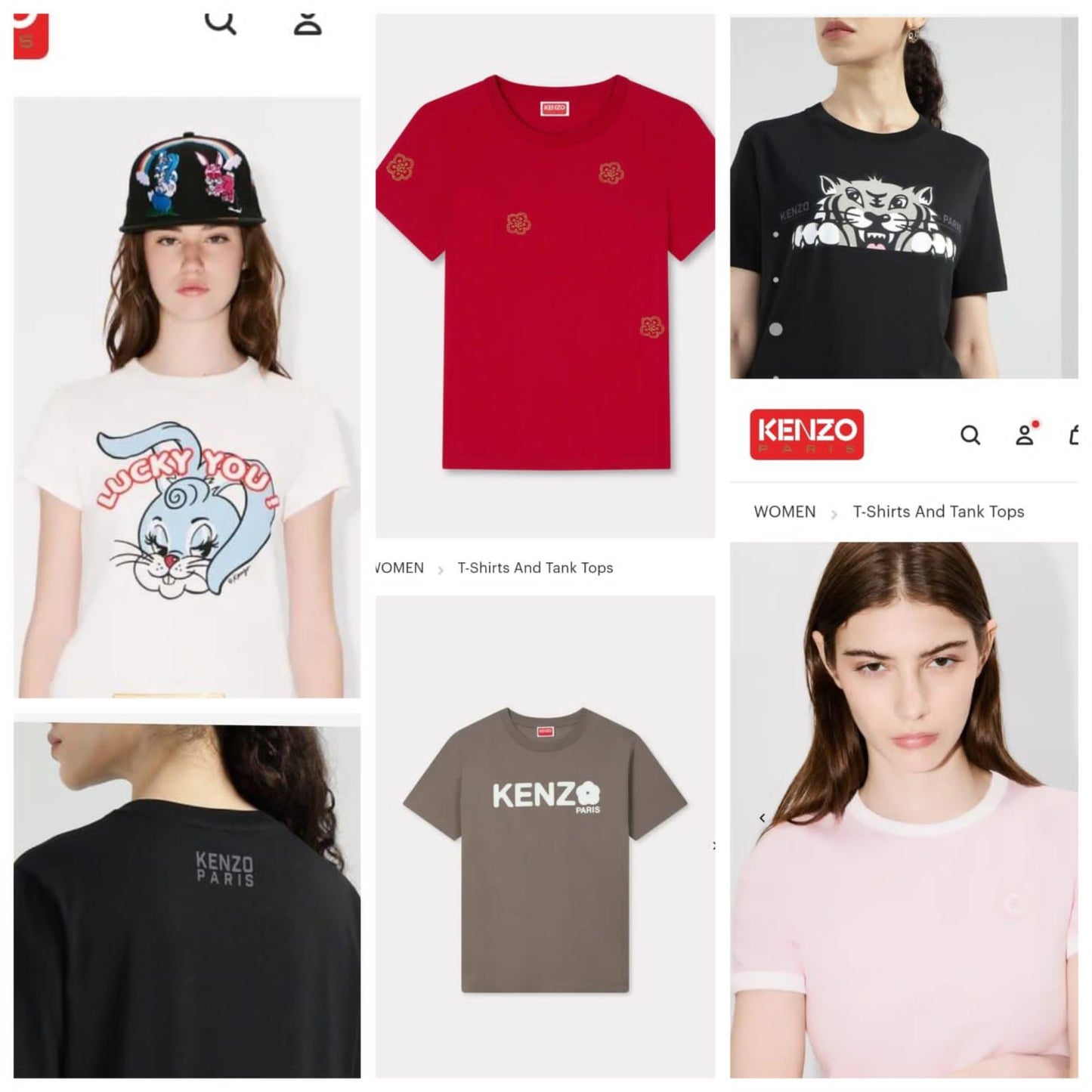 KENZO LADIES LYCRA TEES
