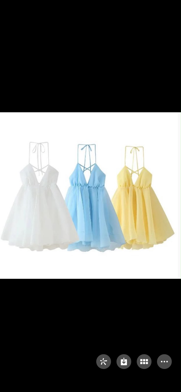 LUXURY PASTEL HALTER MINI DRESS 1007 ✨
