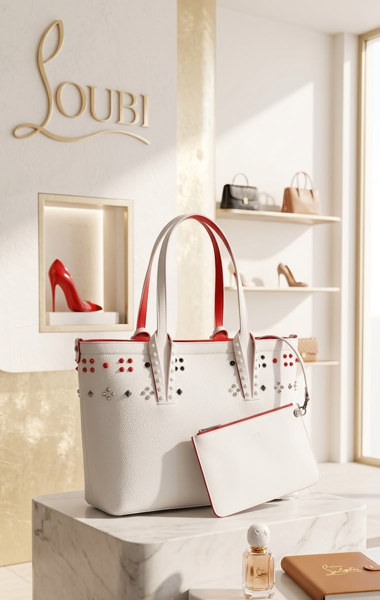 Christian Louboutin CABATA Large Tote Bag with Pouch