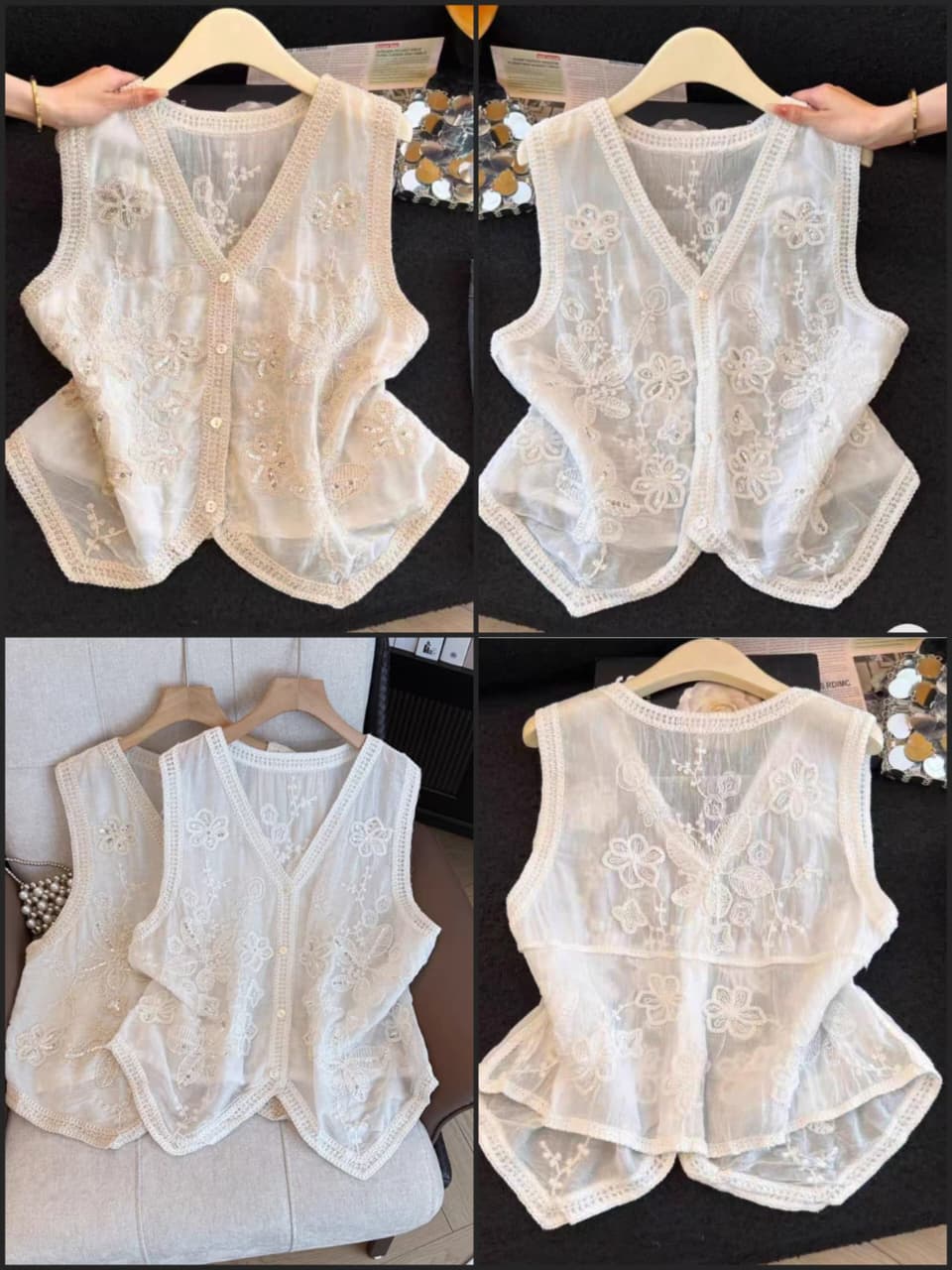 SERINA LUXURY CROCHET TOP 1007