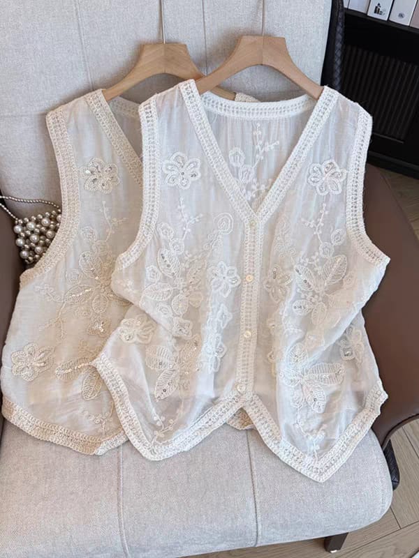 SERINA LUXURY CROCHET TOP 1007