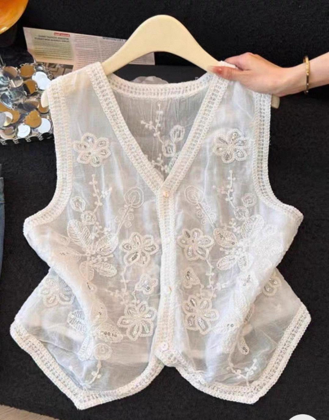 SERINA LUXURY CROCHET TOP 1007